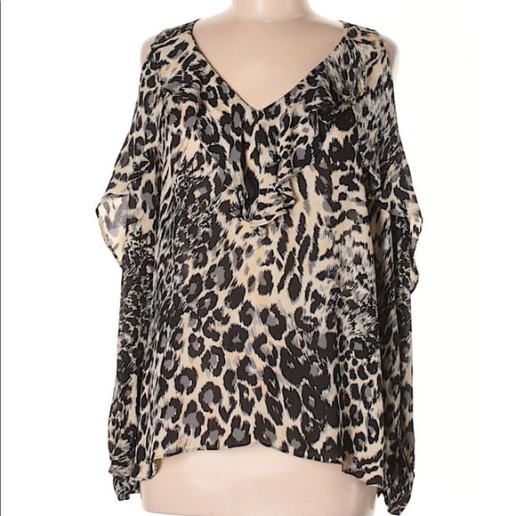 Parker long sleeve leopard top